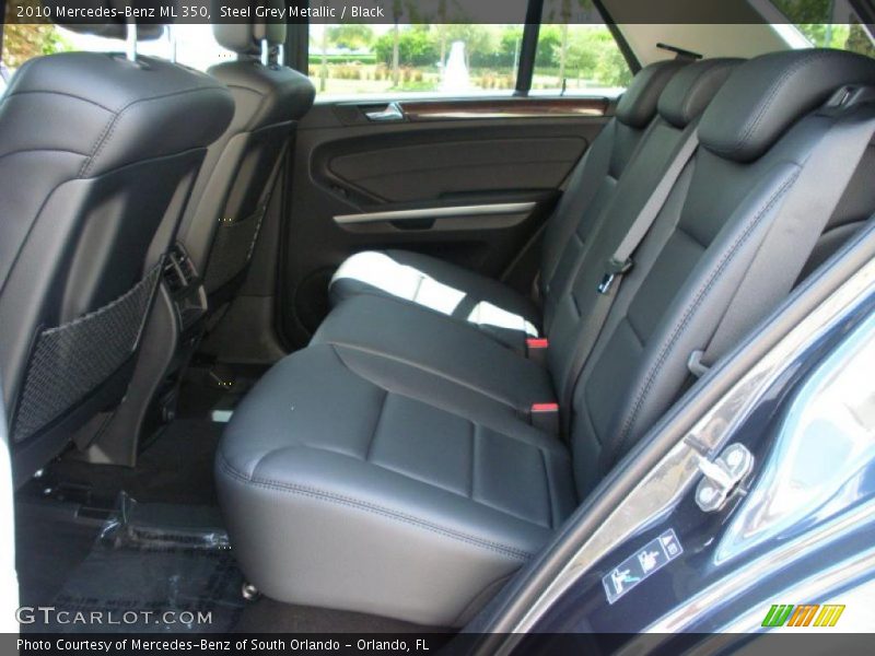 Steel Grey Metallic / Black 2010 Mercedes-Benz ML 350