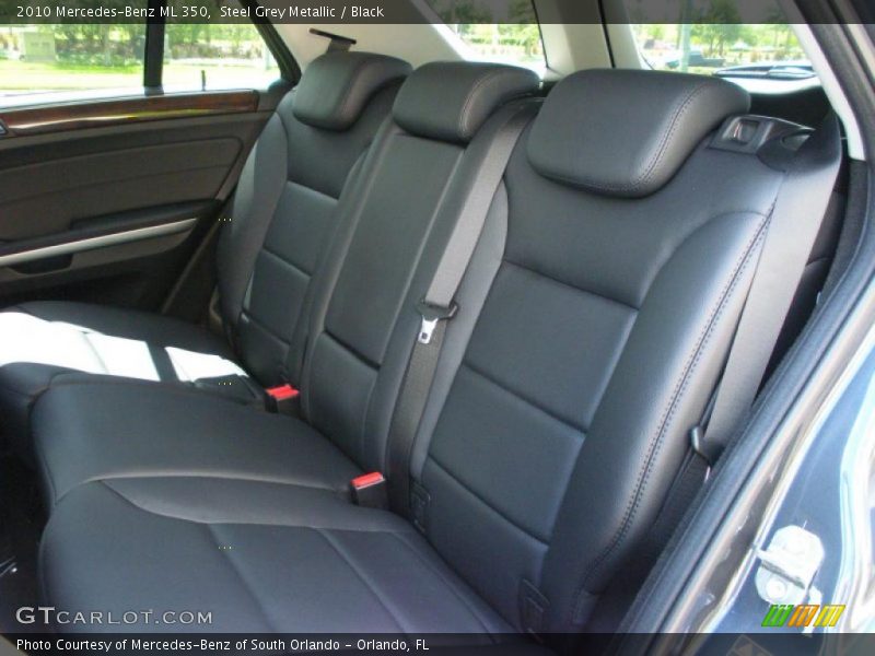 Steel Grey Metallic / Black 2010 Mercedes-Benz ML 350