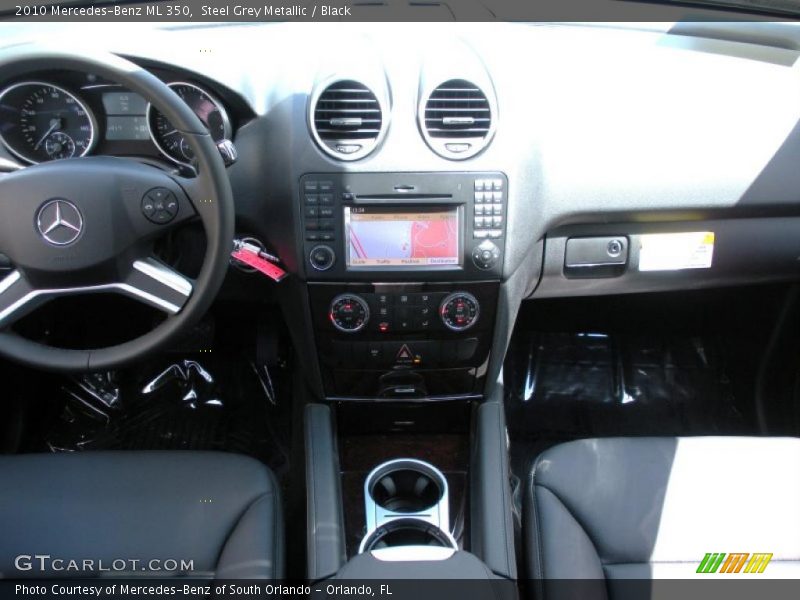 Steel Grey Metallic / Black 2010 Mercedes-Benz ML 350