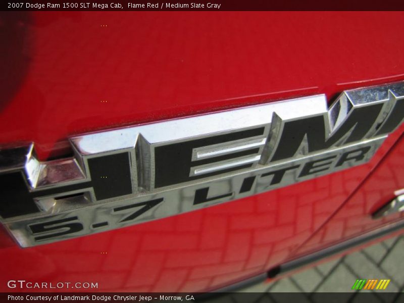 Flame Red / Medium Slate Gray 2007 Dodge Ram 1500 SLT Mega Cab