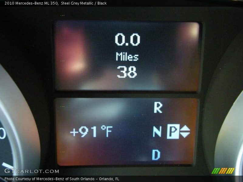 Steel Grey Metallic / Black 2010 Mercedes-Benz ML 350