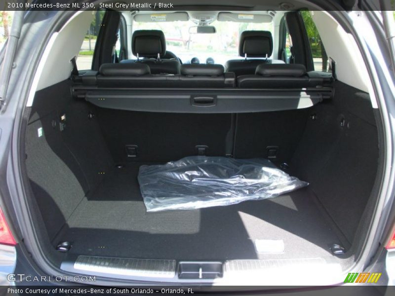 Steel Grey Metallic / Black 2010 Mercedes-Benz ML 350