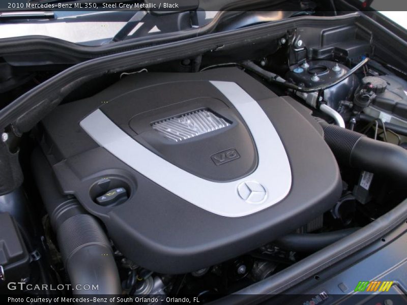 Steel Grey Metallic / Black 2010 Mercedes-Benz ML 350