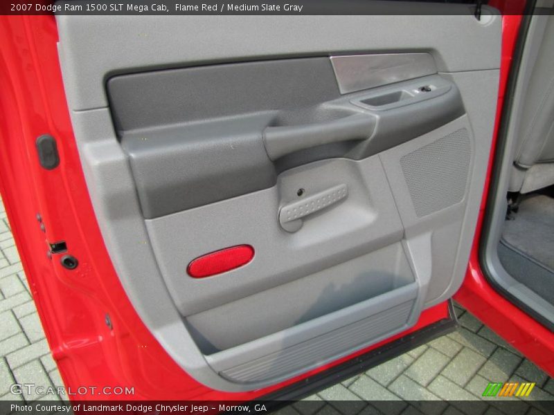 Flame Red / Medium Slate Gray 2007 Dodge Ram 1500 SLT Mega Cab