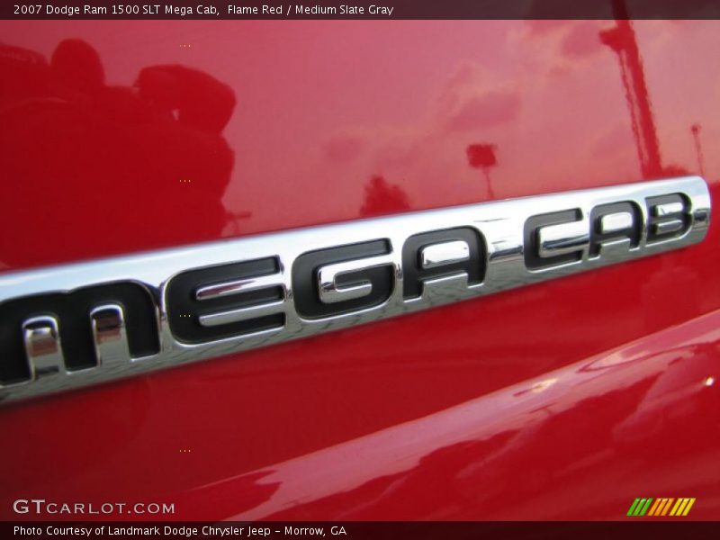 Flame Red / Medium Slate Gray 2007 Dodge Ram 1500 SLT Mega Cab
