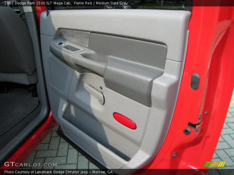 Flame Red / Medium Slate Gray 2007 Dodge Ram 1500 SLT Mega Cab