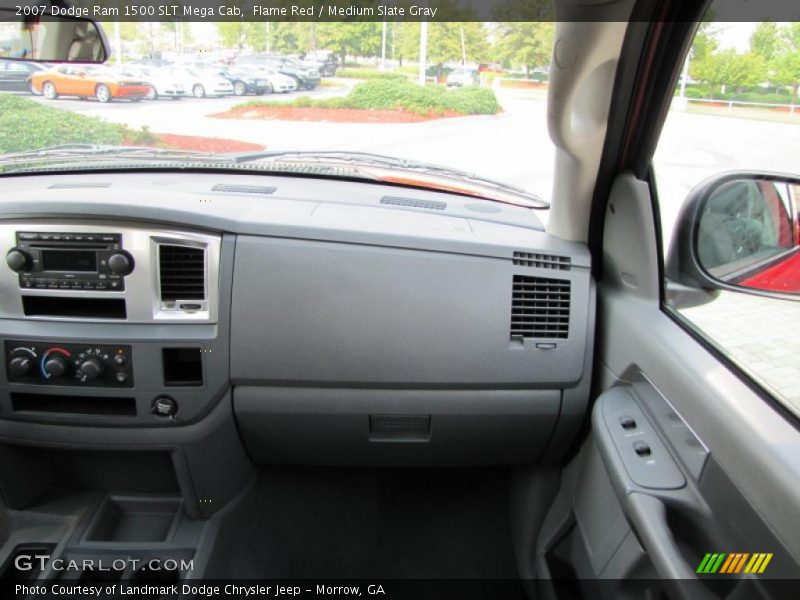 Flame Red / Medium Slate Gray 2007 Dodge Ram 1500 SLT Mega Cab