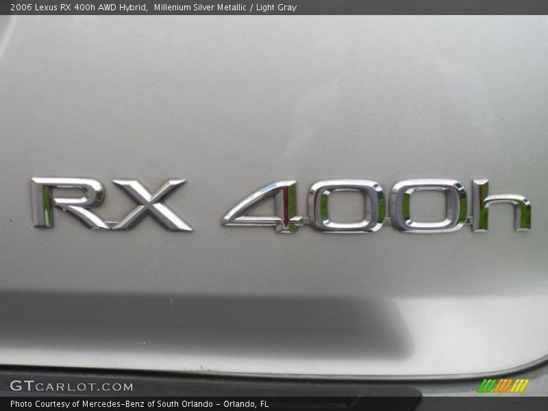 Millenium Silver Metallic / Light Gray 2006 Lexus RX 400h AWD Hybrid