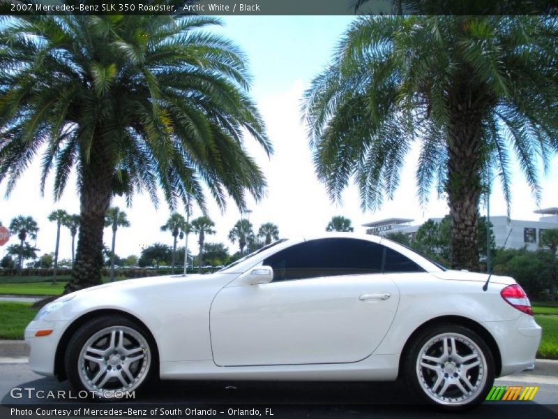 Arctic White / Black 2007 Mercedes-Benz SLK 350 Roadster