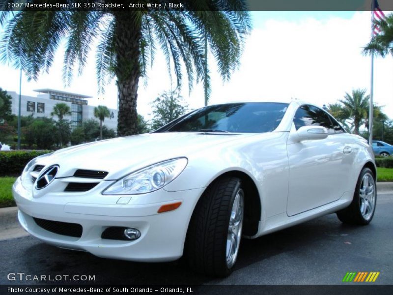 Arctic White / Black 2007 Mercedes-Benz SLK 350 Roadster