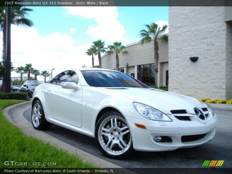 Arctic White / Black 2007 Mercedes-Benz SLK 350 Roadster