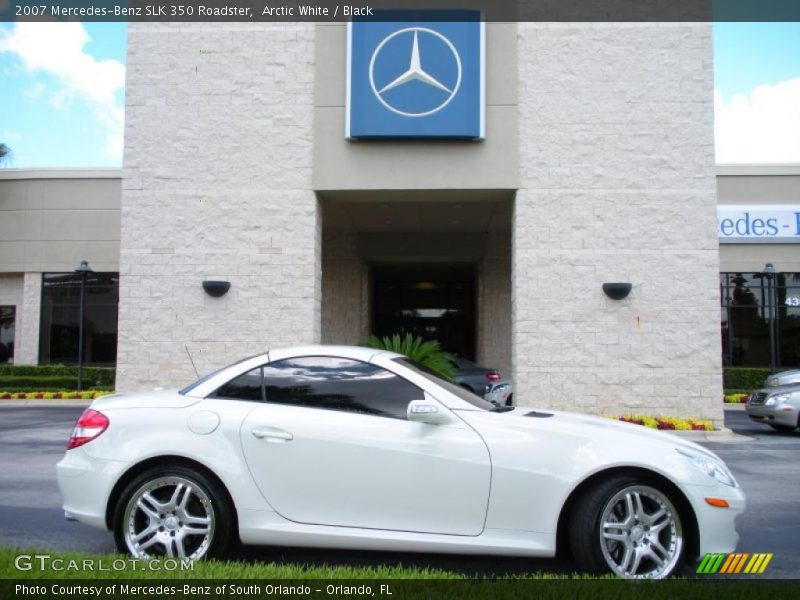 Arctic White / Black 2007 Mercedes-Benz SLK 350 Roadster