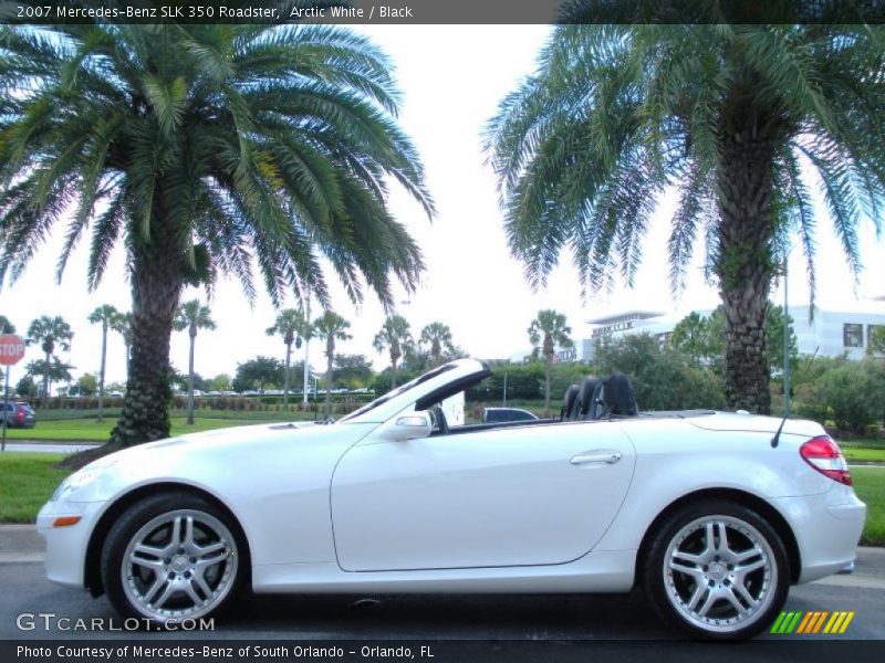 Arctic White / Black 2007 Mercedes-Benz SLK 350 Roadster