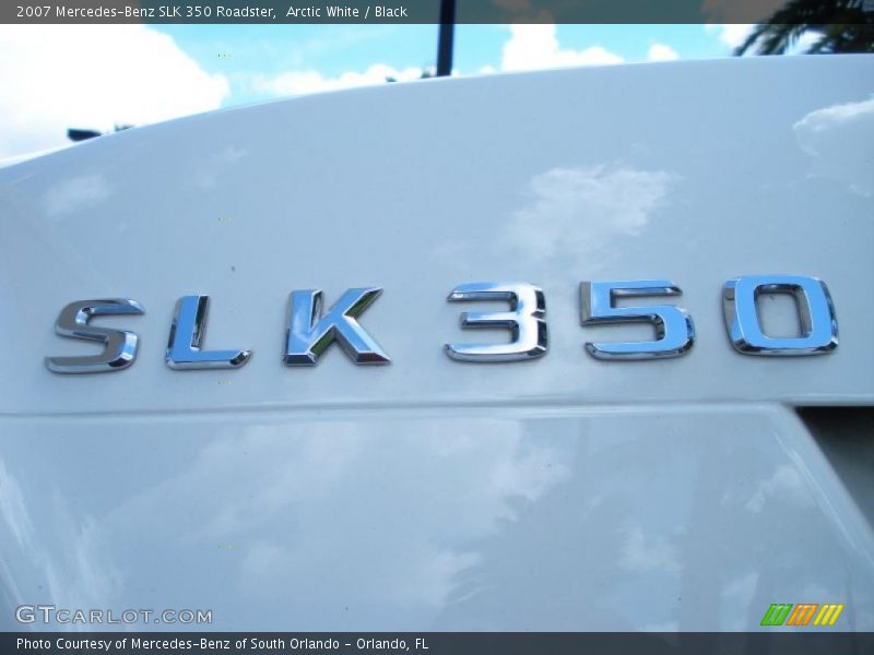 Arctic White / Black 2007 Mercedes-Benz SLK 350 Roadster