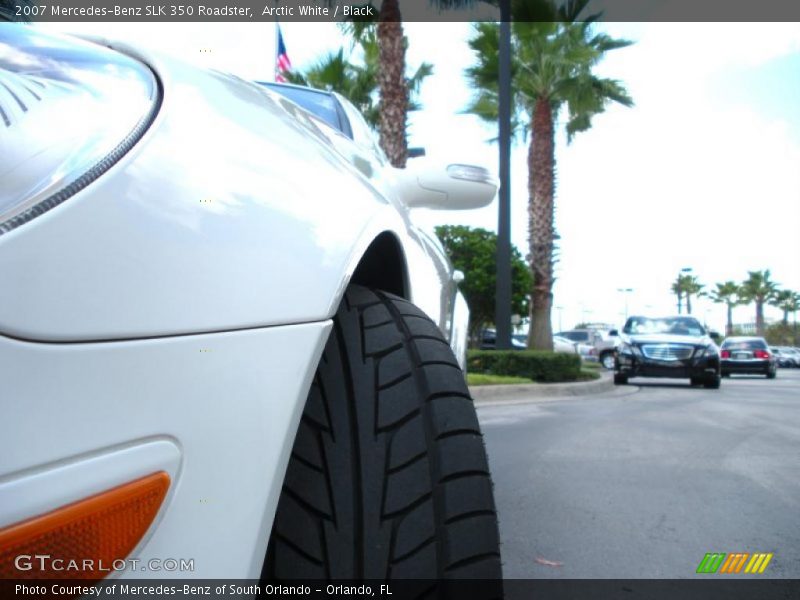 Arctic White / Black 2007 Mercedes-Benz SLK 350 Roadster