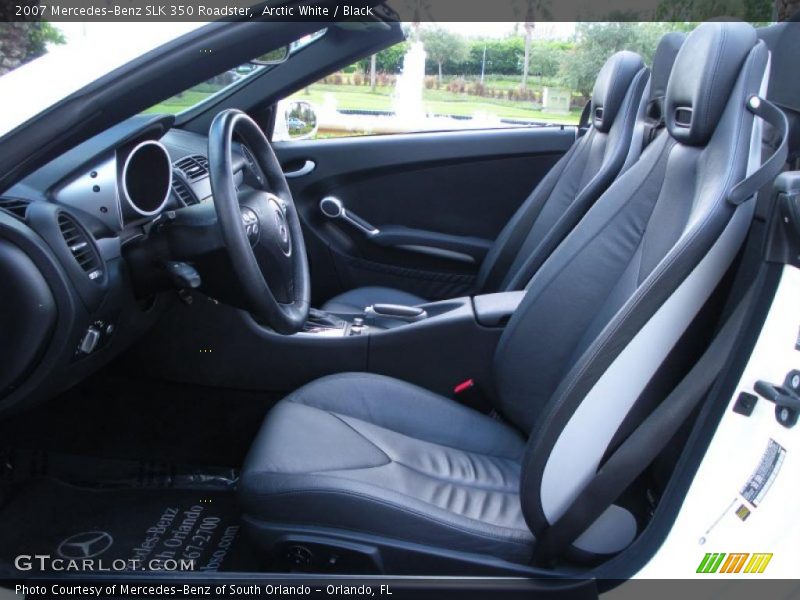 Arctic White / Black 2007 Mercedes-Benz SLK 350 Roadster