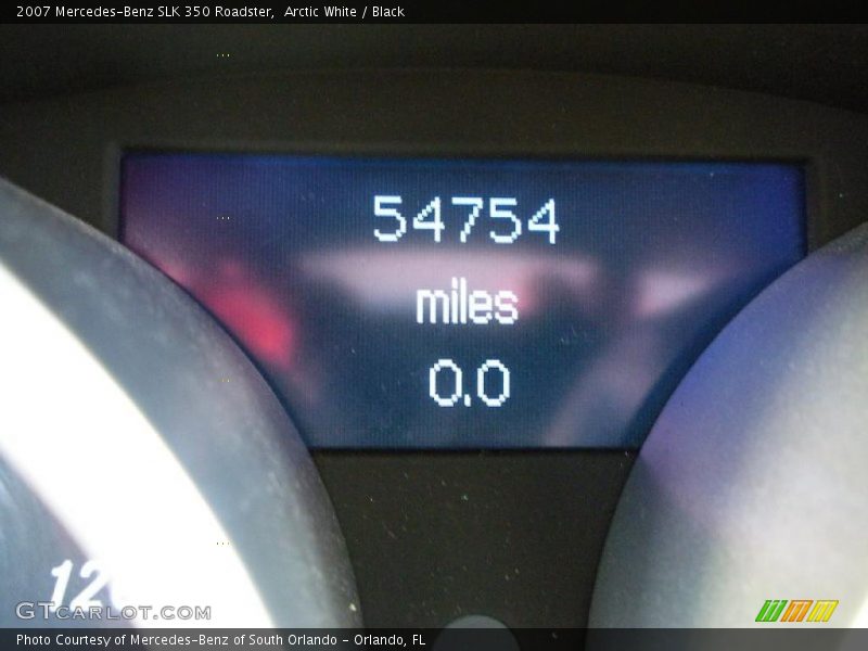 Arctic White / Black 2007 Mercedes-Benz SLK 350 Roadster