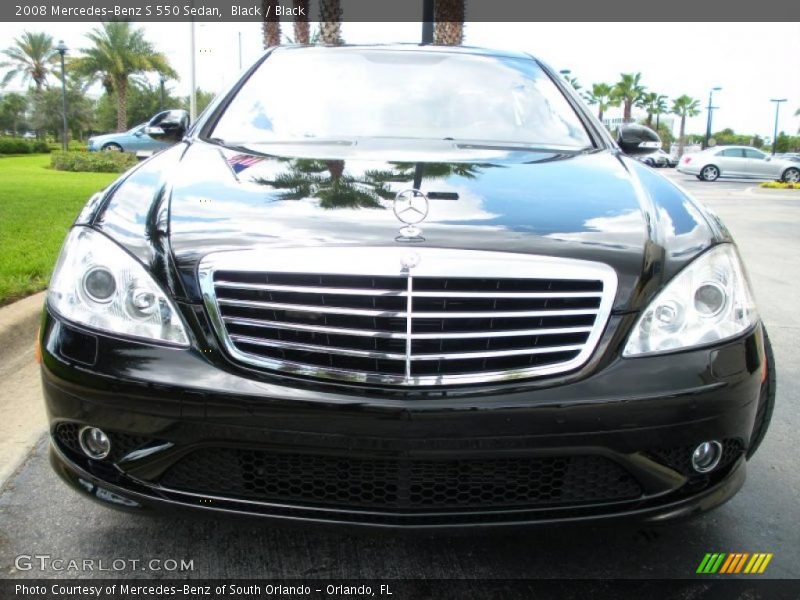 Black / Black 2008 Mercedes-Benz S 550 Sedan
