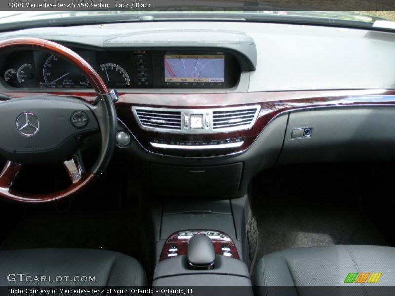 Black / Black 2008 Mercedes-Benz S 550 Sedan
