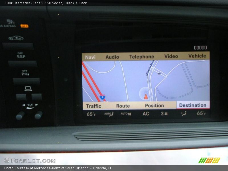 Black / Black 2008 Mercedes-Benz S 550 Sedan