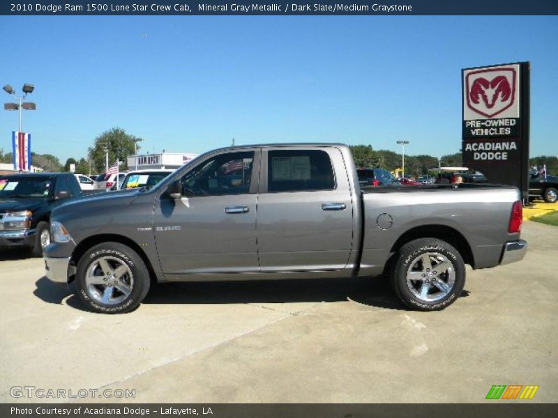 Mineral Gray Metallic / Dark Slate/Medium Graystone 2010 Dodge Ram 1500 Lone Star Crew Cab