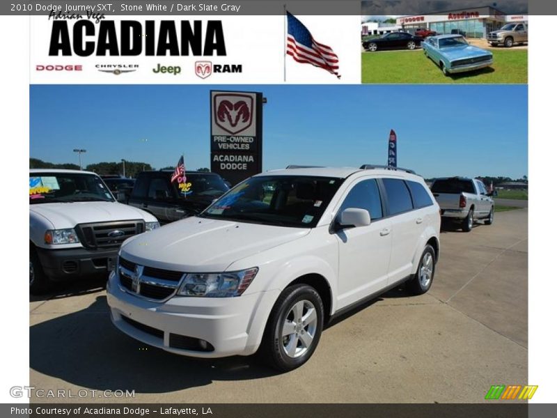 Stone White / Dark Slate Gray 2010 Dodge Journey SXT