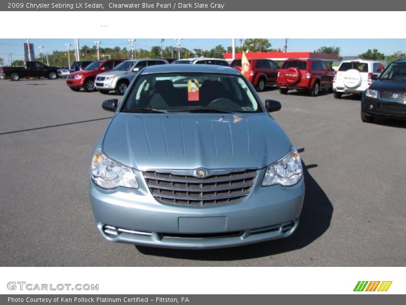 Clearwater Blue Pearl / Dark Slate Gray 2009 Chrysler Sebring LX Sedan