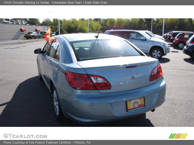 Clearwater Blue Pearl / Dark Slate Gray 2009 Chrysler Sebring LX Sedan
