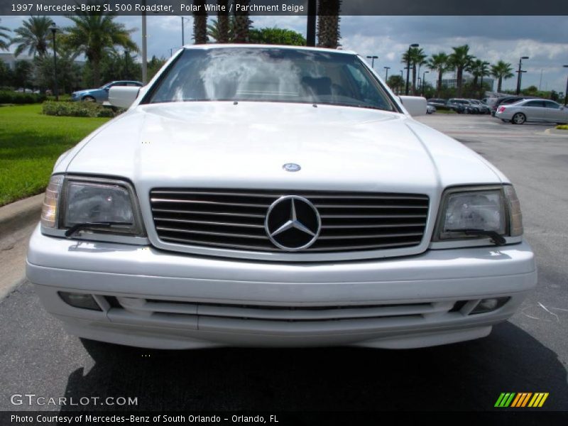 Polar White / Parchment Beige 1997 Mercedes-Benz SL 500 Roadster