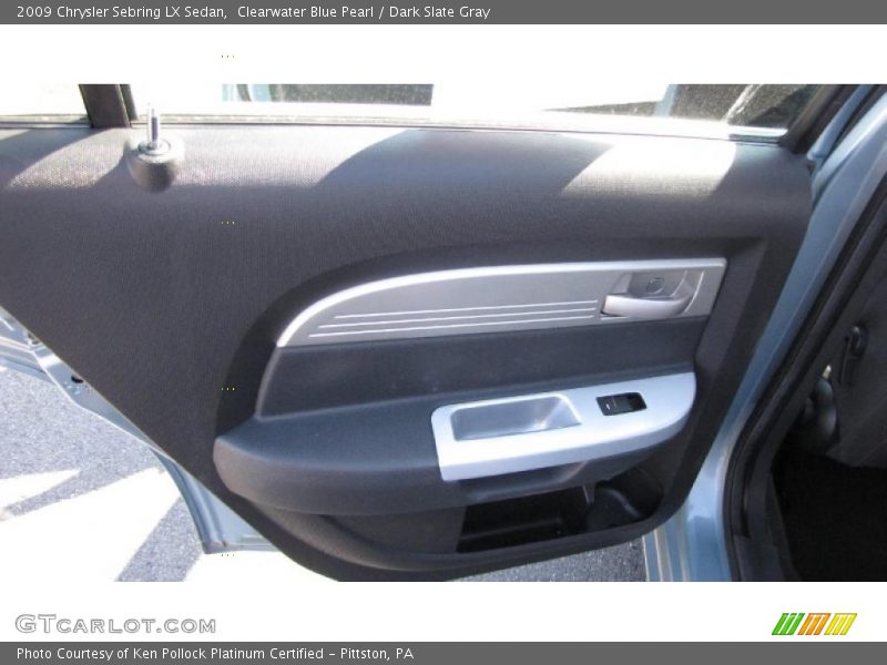 Clearwater Blue Pearl / Dark Slate Gray 2009 Chrysler Sebring LX Sedan