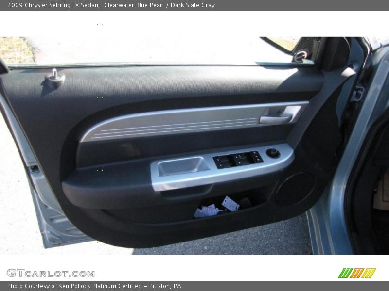 Clearwater Blue Pearl / Dark Slate Gray 2009 Chrysler Sebring LX Sedan