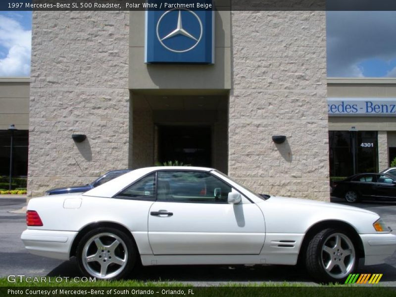 Polar White / Parchment Beige 1997 Mercedes-Benz SL 500 Roadster
