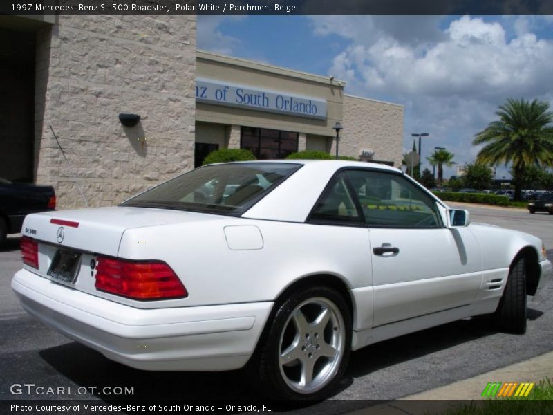 Polar White / Parchment Beige 1997 Mercedes-Benz SL 500 Roadster
