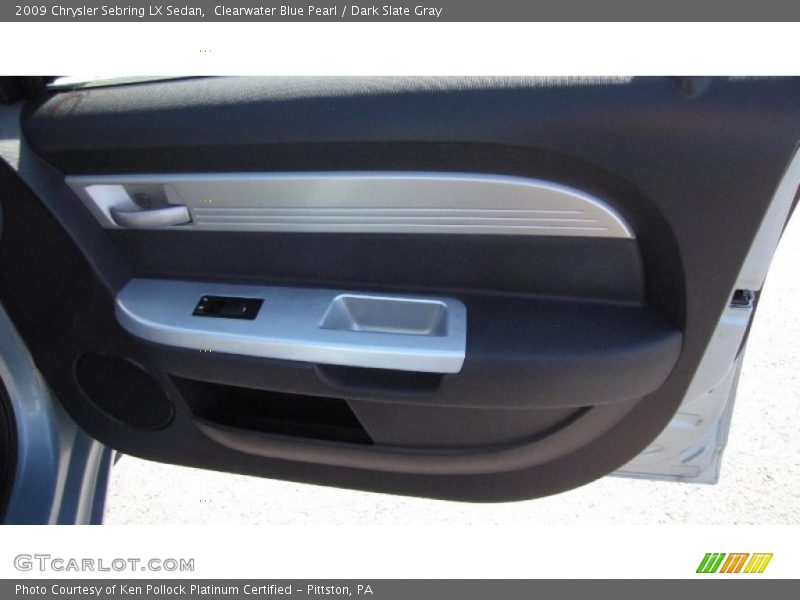 Clearwater Blue Pearl / Dark Slate Gray 2009 Chrysler Sebring LX Sedan