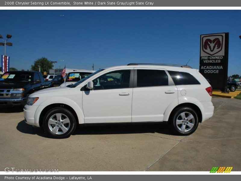 Stone White / Dark Slate Gray/Light Slate Gray 2008 Chrysler Sebring LX Convertible