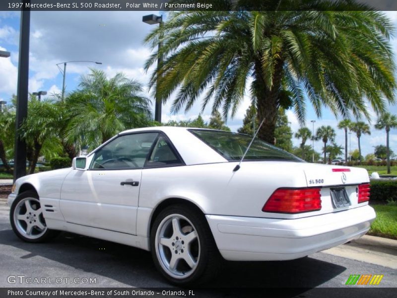 Polar White / Parchment Beige 1997 Mercedes-Benz SL 500 Roadster