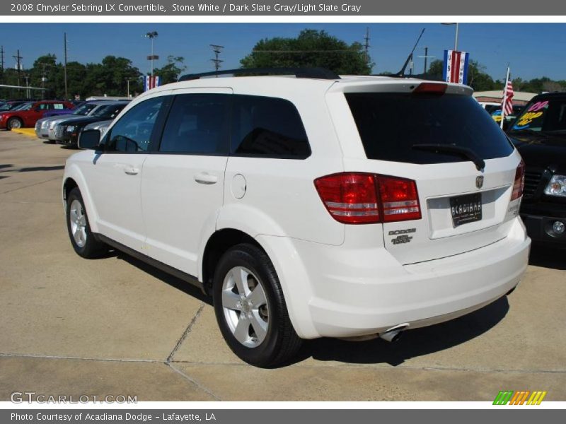 Stone White / Dark Slate Gray/Light Slate Gray 2008 Chrysler Sebring LX Convertible