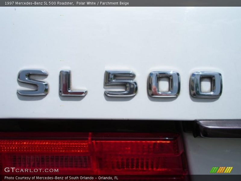 Polar White / Parchment Beige 1997 Mercedes-Benz SL 500 Roadster