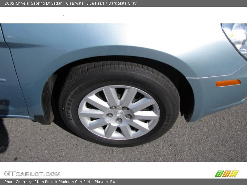 Clearwater Blue Pearl / Dark Slate Gray 2009 Chrysler Sebring LX Sedan