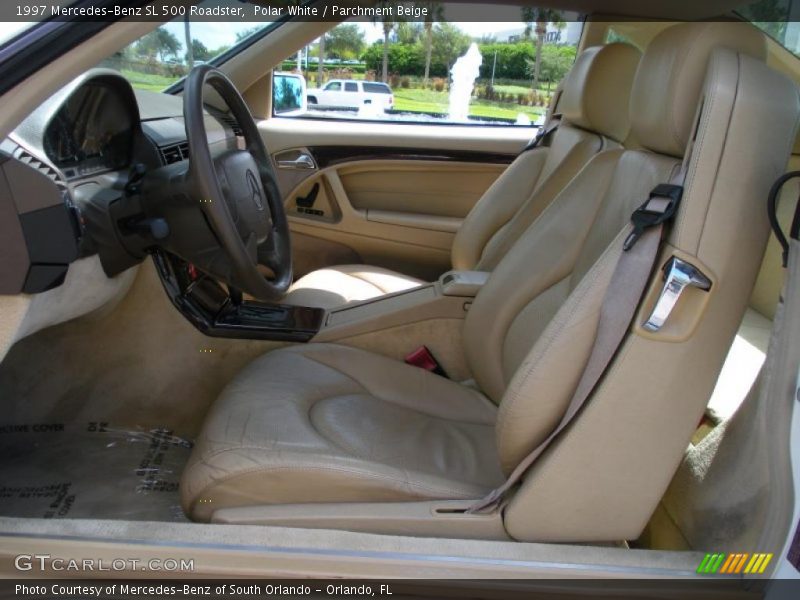 Polar White / Parchment Beige 1997 Mercedes-Benz SL 500 Roadster