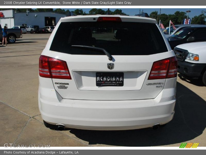 Stone White / Dark Slate Gray/Light Slate Gray 2008 Chrysler Sebring LX Convertible