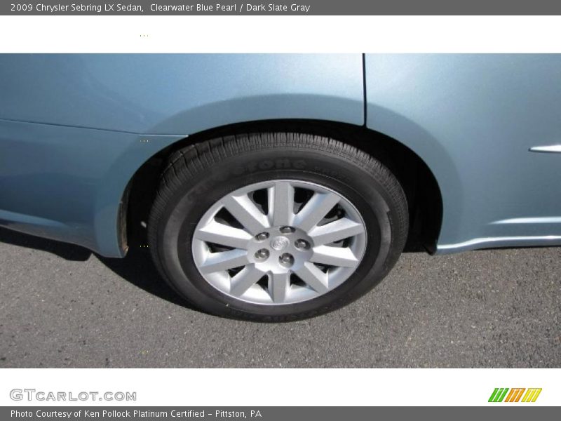 Clearwater Blue Pearl / Dark Slate Gray 2009 Chrysler Sebring LX Sedan