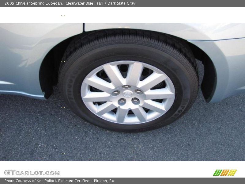 Clearwater Blue Pearl / Dark Slate Gray 2009 Chrysler Sebring LX Sedan