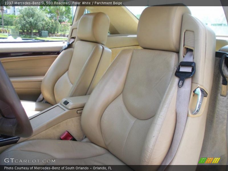Polar White / Parchment Beige 1997 Mercedes-Benz SL 500 Roadster