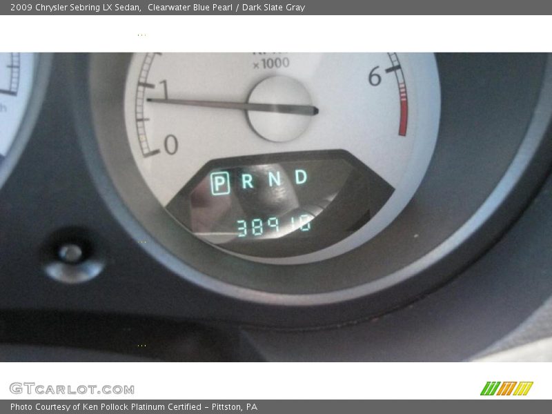 Clearwater Blue Pearl / Dark Slate Gray 2009 Chrysler Sebring LX Sedan