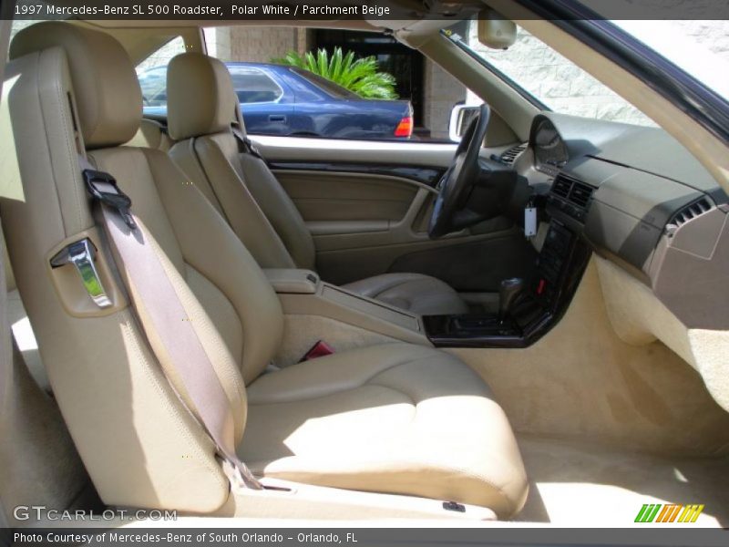Polar White / Parchment Beige 1997 Mercedes-Benz SL 500 Roadster