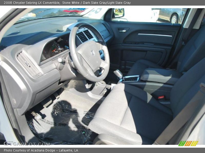 Stone White / Dark Slate Gray/Light Slate Gray 2008 Chrysler Sebring LX Convertible