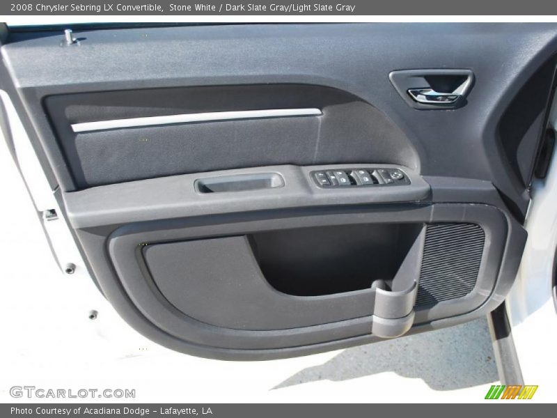 Stone White / Dark Slate Gray/Light Slate Gray 2008 Chrysler Sebring LX Convertible