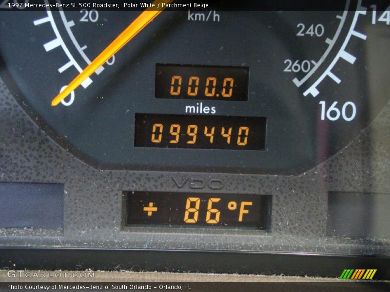 Polar White / Parchment Beige 1997 Mercedes-Benz SL 500 Roadster