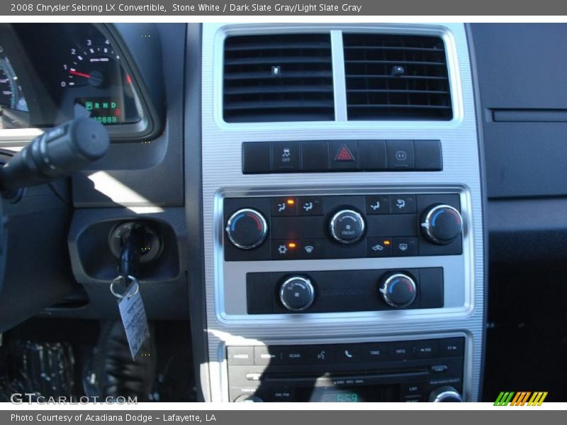 Stone White / Dark Slate Gray/Light Slate Gray 2008 Chrysler Sebring LX Convertible